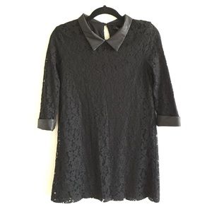 Forever21 Lace + Faux Leather tunic/dress/top